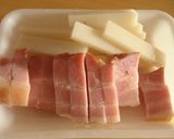 ベーコンと餅のはちみつ味噌クリーム煮作り方1写真