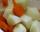 人参とかぶのポタージュスープ作り方1写真