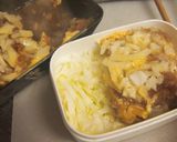ご飯を汚さない!!簡単..カツ丼弁当♫作り方6写真