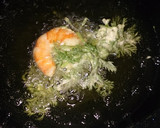 人参葉と海老のさくさくかき揚げ作り方4写真