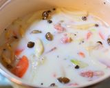 ぽっかぽか。白菜とチーズのクリーム煮作り方3写真