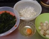 わかめと麩の卵とじ作り方1写真