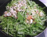 水菜とちくわの醤油炒め作り方2写真