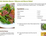 焼肉のタレで簡単♪水菜とベーコンのサラダ作り方6写真