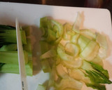 レンジで青梗菜と揚げかまぼこの蒸し煮作り方1写真