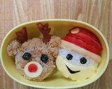 キャラ弁★サンタとトナカイ★クリスマス作り方5写真