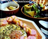 お魚ソーセージでお花ばたけトースト作り方6写真
