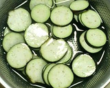 茹で豚と揚げなすの酢醤油おろしびたし作り方1写真