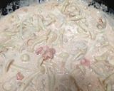 たらこと蓮根のクリームパスタ作り方4写真