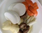 割したで作る鶏肉じゃが作り方1写真