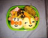 アンパンマンとドキンちゃんキャラ弁作り方5写真