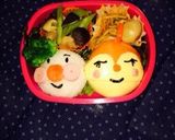 アンパンマンとドキンちゃんキャラ弁作り方6写真