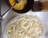 もやし卵ソース炒め作り方1写真