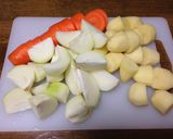 簡単　あったか野菜ごろごろスープ作り方1写真