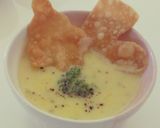 餃子の皮を使ったパリパリミルクスープ作り方12写真