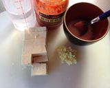 主人の肉なし麻婆豆腐♩作り方1写真