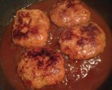 簡単味噌グラスソースの煮込みハンバーグ作り方5写真