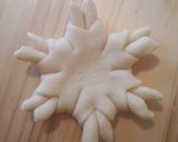 ❄雪の結晶❄アナ雪❔クリスマス用パン成形作り方8写真