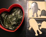 キャラ弁 もったいないおばけクリスマス!作り方1写真