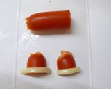 キャラ弁 もったいないおばけクリスマス!作り方2写真