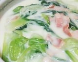 猿も作れる簡単中華　チンゲン菜クリーム煮作り方8写真