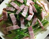 白菜と水菜の温かいサラダ作り方3写真