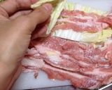 ビタミン豊富！豚肉白菜のミルフィーユ鍋作り方2写真