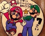 マリオ＆ルイージ☆チョコプレート…♩作り方1写真