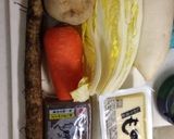 肉なし！豚汁風お味噌汁作り方1写真