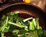小松菜のにんにくバター醤油炒め♪作り方4写真