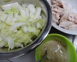 白菜とささみの粒マスタードサラダ♪作り方2写真