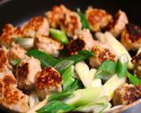 肉団子とキャベツのピリ辛味噌炒め作り方5写真