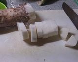 簡単！長芋と鶏肉の煮物作り方1写真