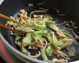 レタスとえのきのオイスターソース炒め♪作り方3写真