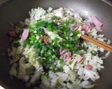 白菜入りチャーハン作り方2写真