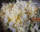 白菜入りチャーハン作り方3写真