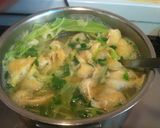 キャベツと豆苗のお味噌汁作り方4写真