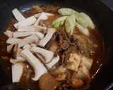 翌日のお楽しみ♬すき焼きパスタ（うどん）作り方3写真