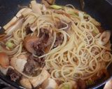 翌日のお楽しみ♬すき焼きパスタ（うどん）作り方4写真