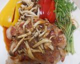 鶏もも肉としめじソテーニンニクソースかけ作り方15写真