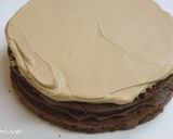 ２人用クリスマスケーキ★チョコ珈琲ケーキ作り方14写真