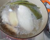 ゆで鶏+塩麹+etc.＝鶏ハム作り方1写真