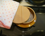 釜飯弁当の器を使いたい☆最初のおかゆ作り方10写真