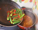 オクラと鶏肉料理作り方10写真