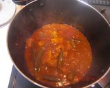 オクラと鶏肉料理作り方13写真