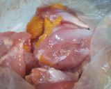 ゆず風味＊鶏肉の唐揚げ作り方1写真