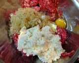 きのこたっぷり！ビッグな煮込みハンバーグ作り方4写真