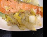 レンジで♪白菜鮭のぽん酢がけ作り方9写真