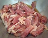 鶏肉とごぼうの甘辛炒め作り方2写真