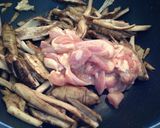 鶏肉とごぼうの甘辛炒め作り方4写真